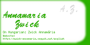 annamaria zwick business card